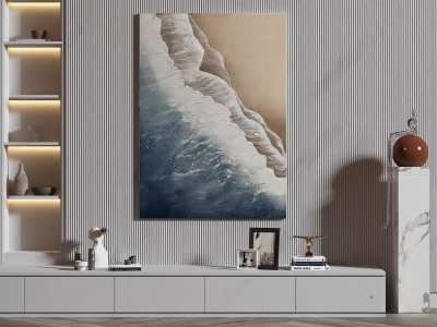 现代装饰画3D模型下载